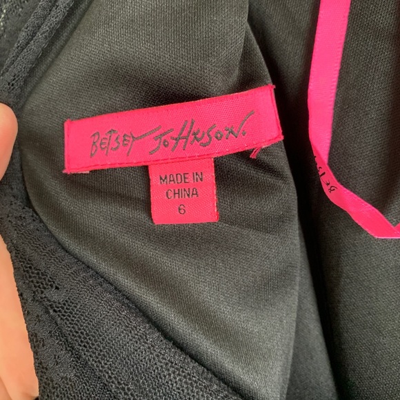 Betsey Johnson lace little black dress - Picture 2 of 4